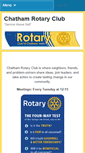 Mobile Screenshot of chathamrotaryclub.com