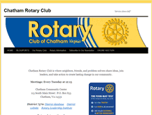 Tablet Screenshot of chathamrotaryclub.com